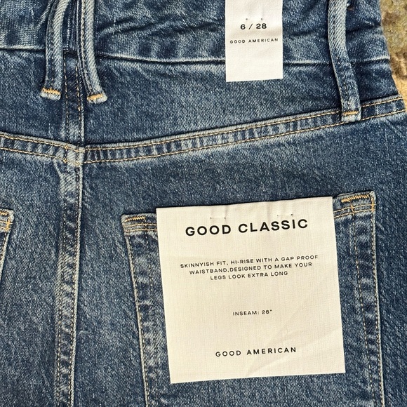 Good American Good Classic Jeans High Rise Size 6/28 - Picture 8 of 8